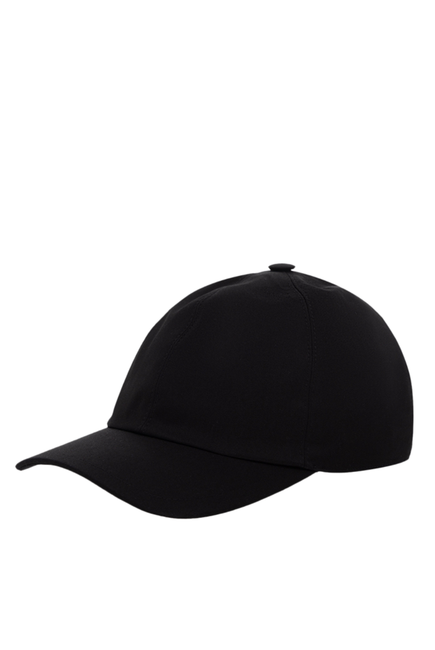 Cesare di Napoli classic black cotton cap with minimalist style
 175098 - photo 3