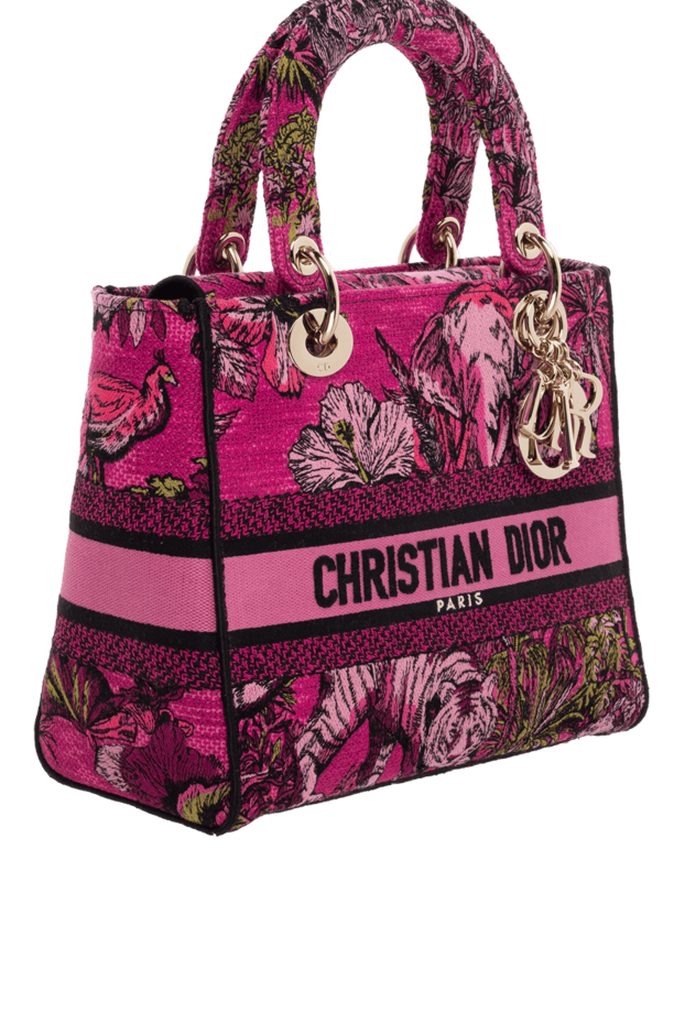 Dior lady d bag cotton pink women's pink 175109 - photo 3