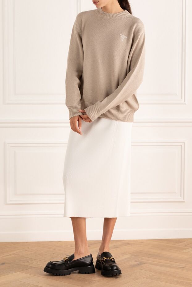Prada pure cashmere jumper with textured knit and loose fit
175160 - photo 2