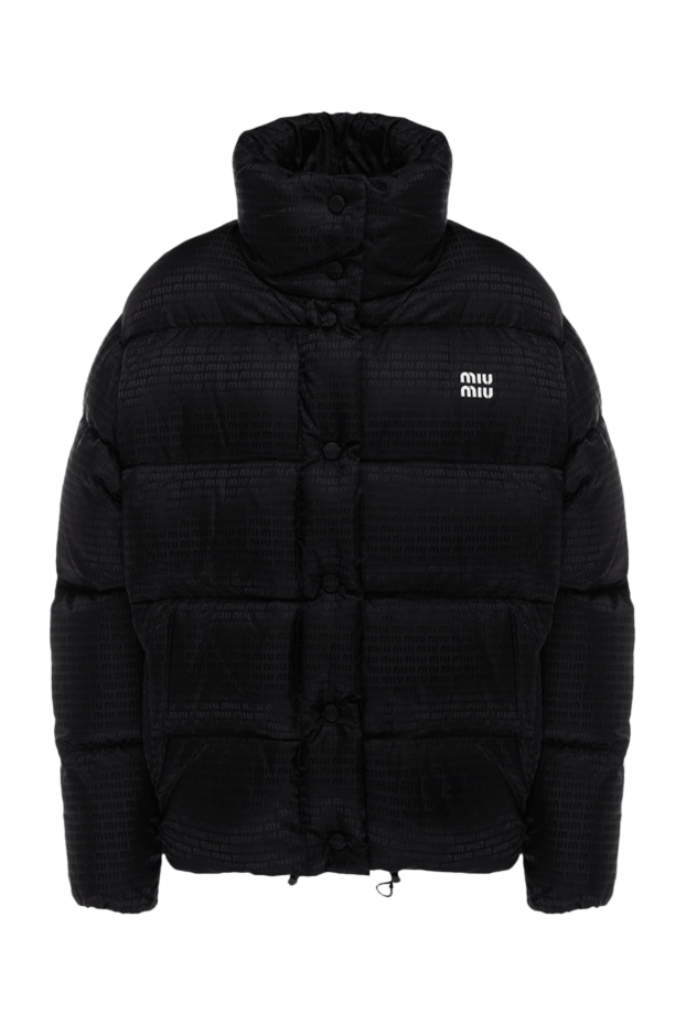 Miu Miu black insulated women's down jacket with embossing and branded embroidery
175182 - photo 1