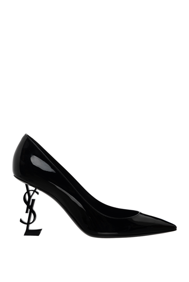 Saint Laurent black leather shoes with a designer opyum heel women's 175195 - photo 1