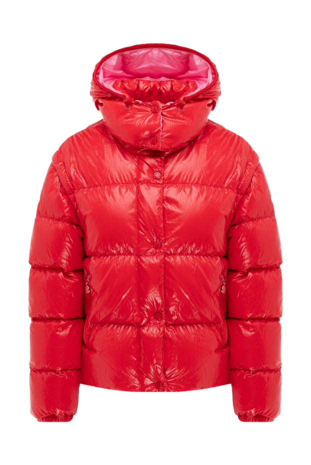 Moncler red polyester down jacket for women 175199 - photo 1