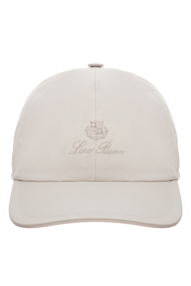 Loro Piana бейсболка из шести сегментов из бежевой микрофибры wind 175208 - фото 1