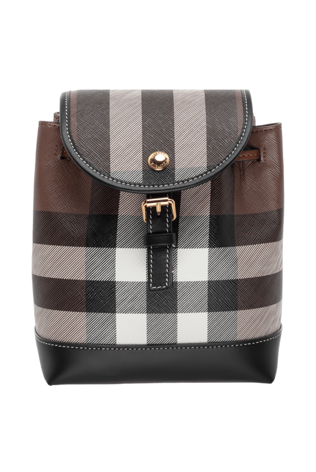 Burberry рюкзак из хлопка и полиуретана коричневый женский 175233 - фото 1