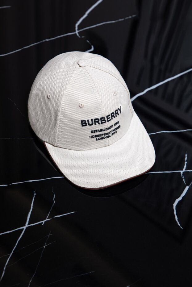 Burberry хлопковая бейсболка светлого оттенка с вышивкой
 175242 - фото 2