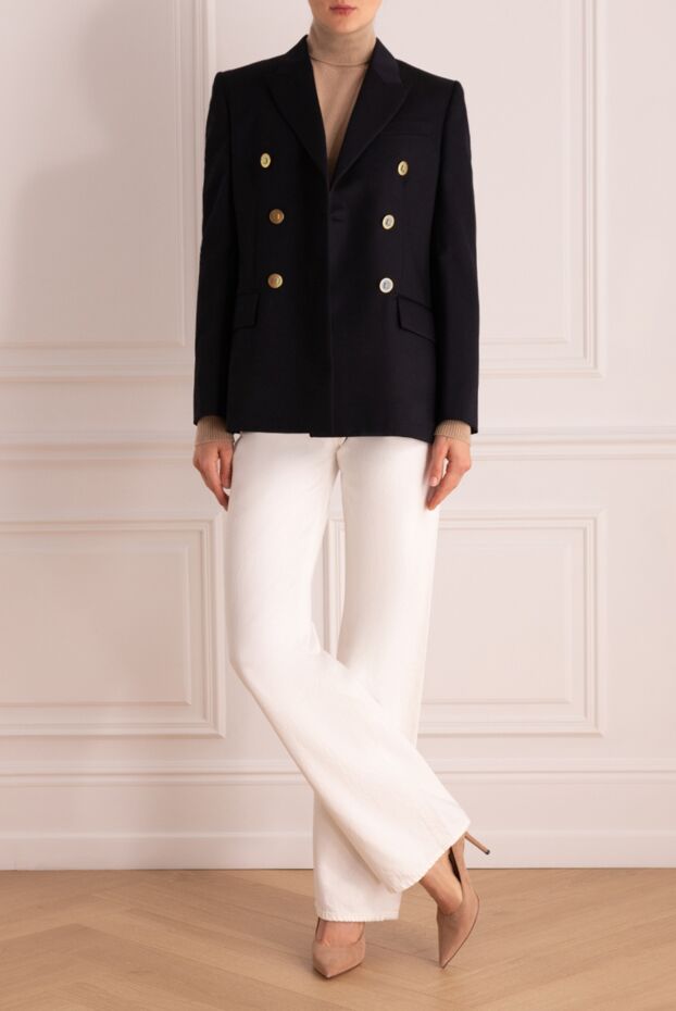Givenchy wool and mohair jacket blue for women 175262 - photo 2