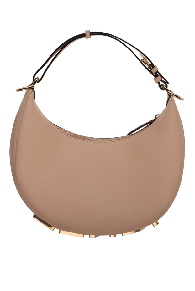 Fendi сумка-хобо fendigraphy маленького формата из мягкой кожи 175264 - фото 1