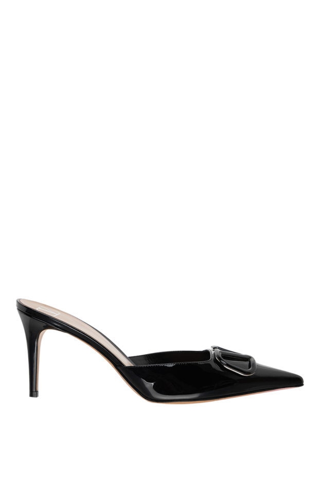 Valentino black patent leather mules women's 175287 - photo 1