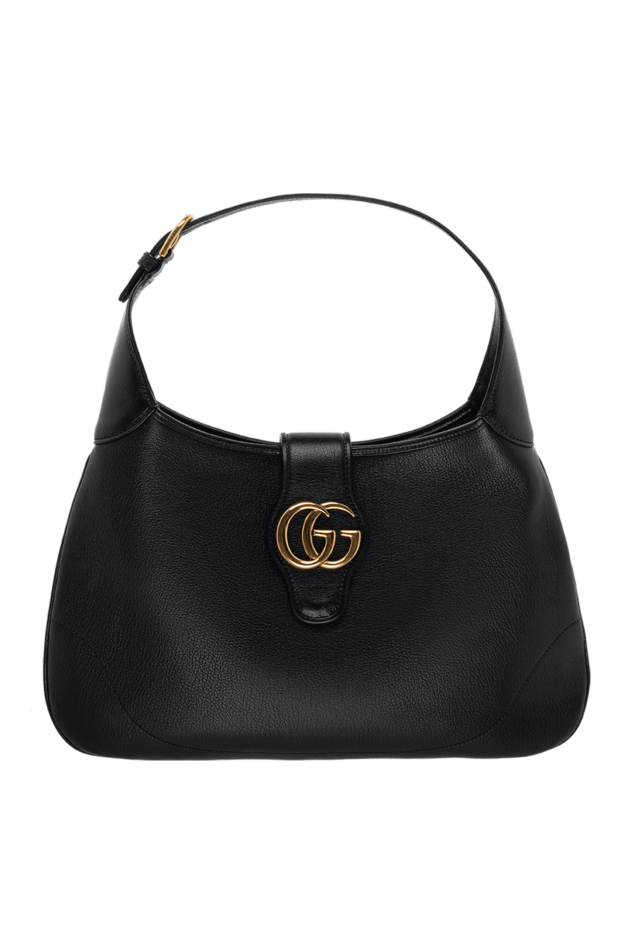 Gucci сумка женская из чёрной кожи с логотипом gg и короткой ручкой
175329 - фото 1