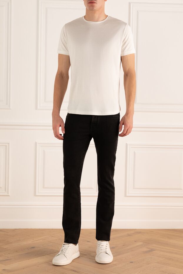 Jacob Cohen  black jeans made of polyester and cotton for men 175363 - photo 2