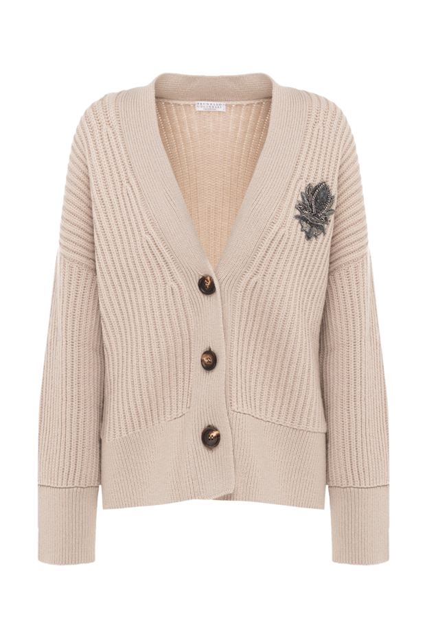 Brunello Cucinelli ribbed cashmere cardigan with chest embellishment
175379 - photo 1