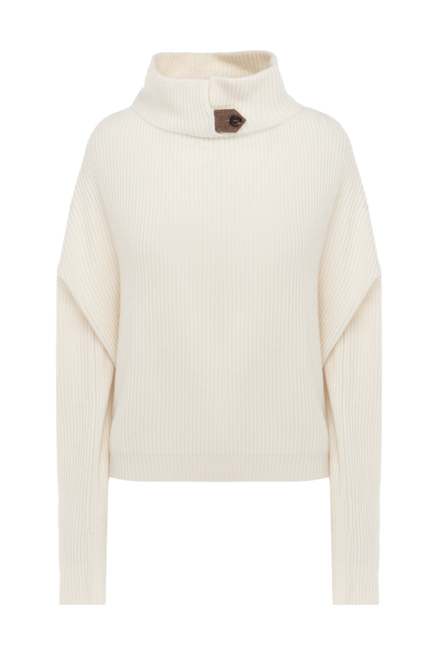 Brunello Cucinelli a thick ribbed cashmere jumper with a high collar.
175380 - photo 1