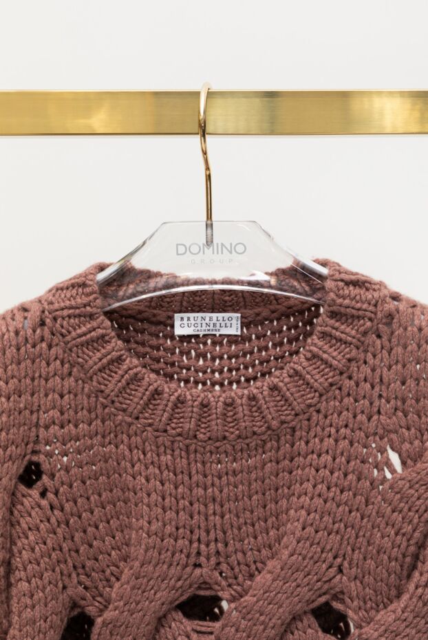 Brunello Cucinelli hand-knitted jumper made from thick yarn with decorative slits
175381 - photo 2