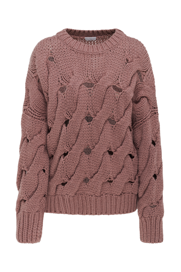 Brunello Cucinelli hand-knitted jumper made from thick yarn with decorative slits
175381 - photo 1