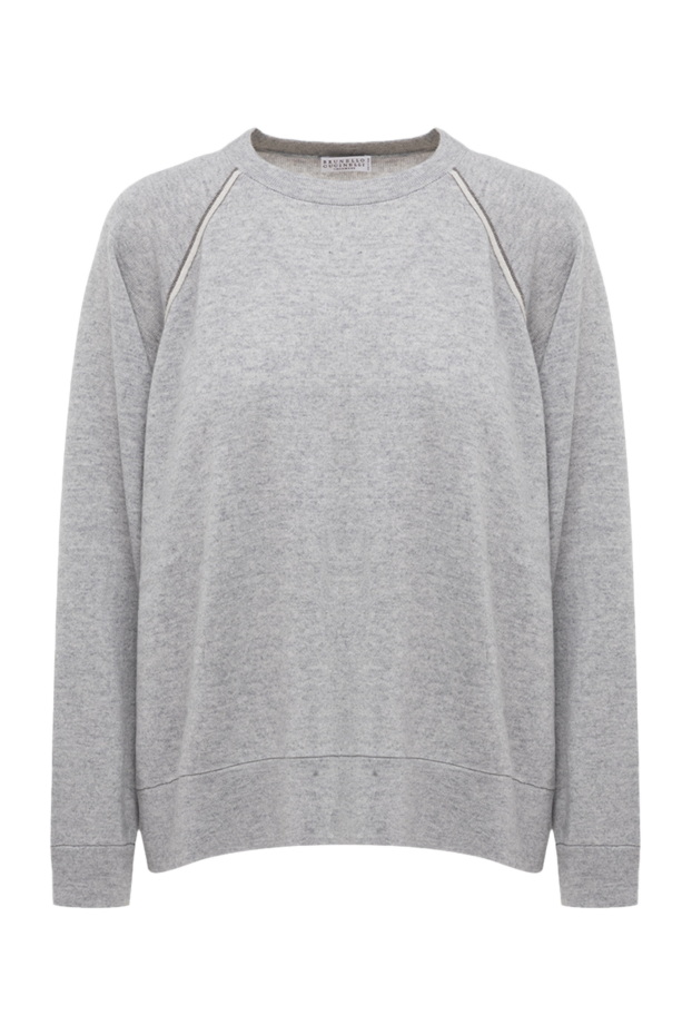 Brunello Cucinelli gray cashmere jumper with a soft texture
175390 - photo 1