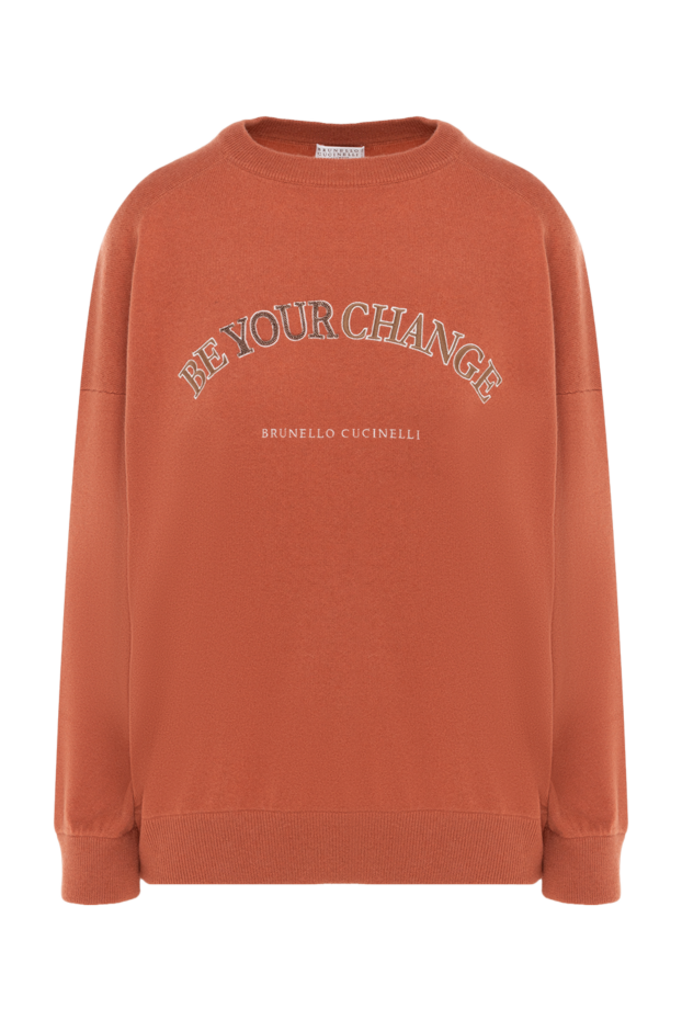 Brunello Cucinelli orange jumper for women 175400 - photo 1