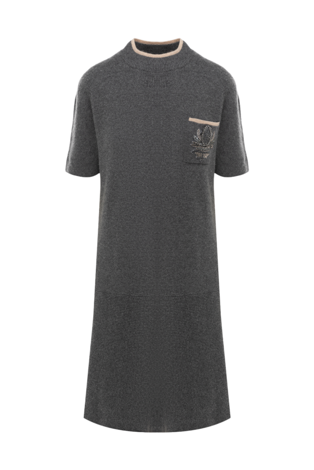 Brunello Cucinelli gray cashmere dress for women 175403 - photo 1