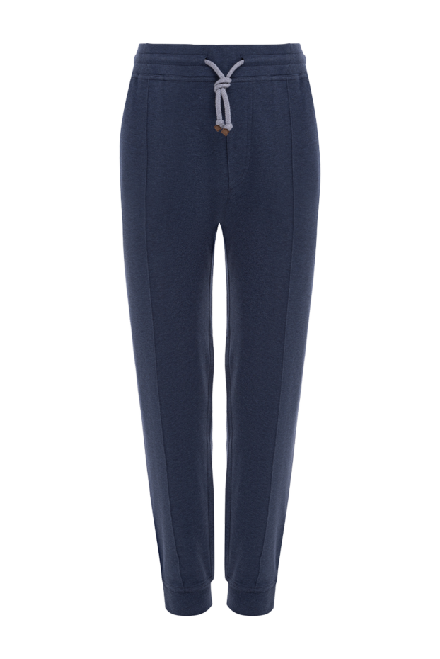 Brunello Cucinelli blue cotton and polyamide pants for men 175415 - photo 1