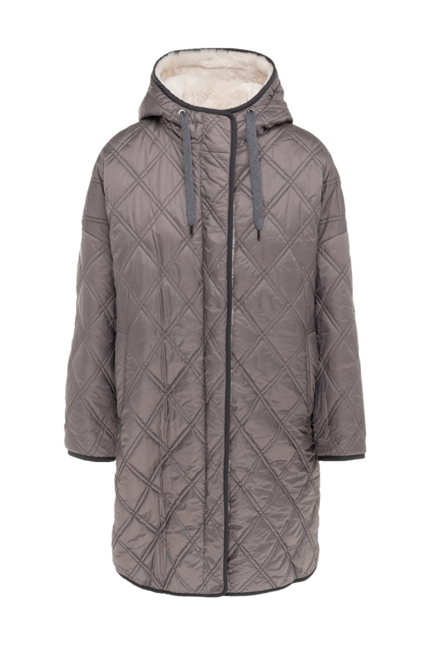 Brunello Cucinelli parka made of polyester and fur gray for women 175448 - photo 1