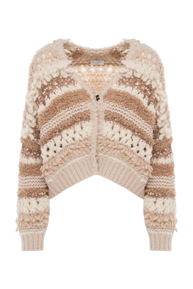 Brunello Cucinelli a beige cardigan with a voluminous texture
175453 - photo 1