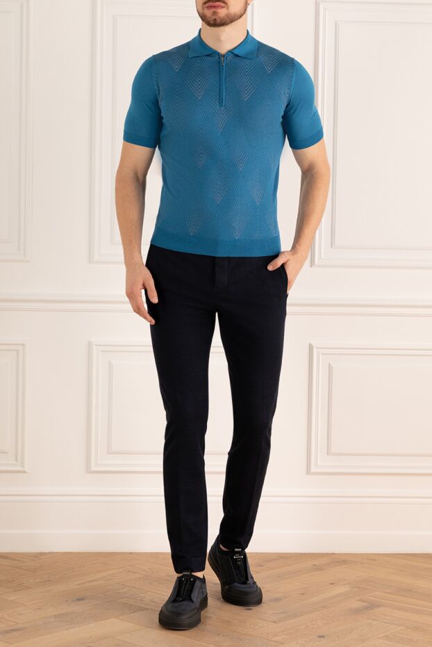 PT01 (Pantaloni Torino) trousers in a deep blue shade with a laconic cut
175478 - photo 2