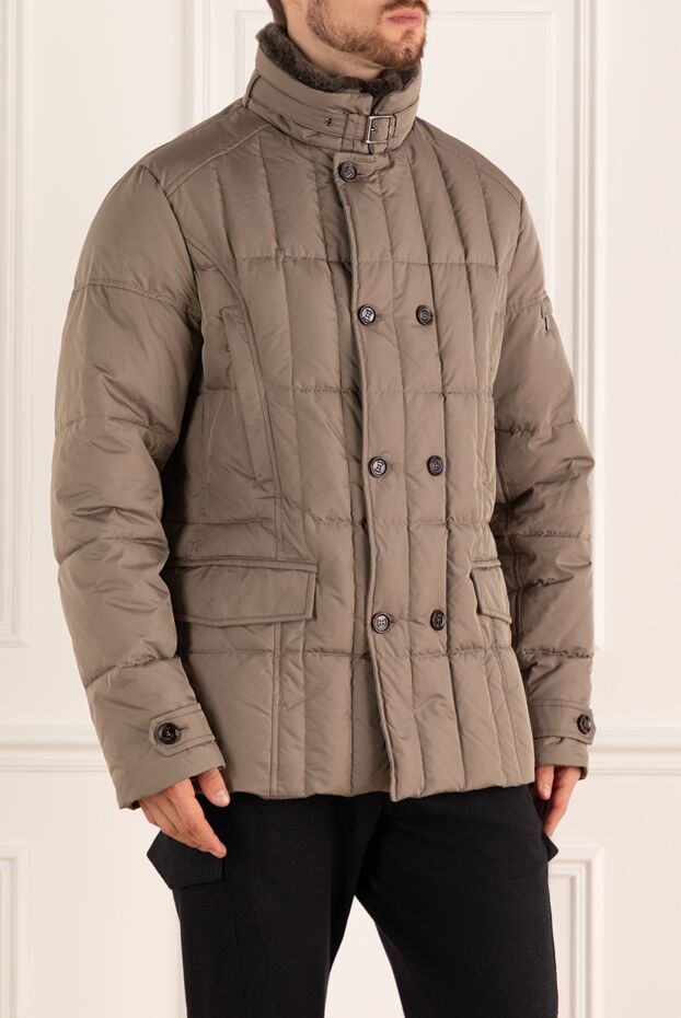 Moorer down jacket made of polyester beige for men 175523 - photo 3