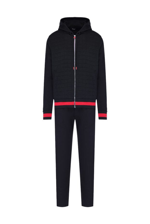 Kiton dark blue quilted suit with a hood and red cuffs
175575 - photo 1