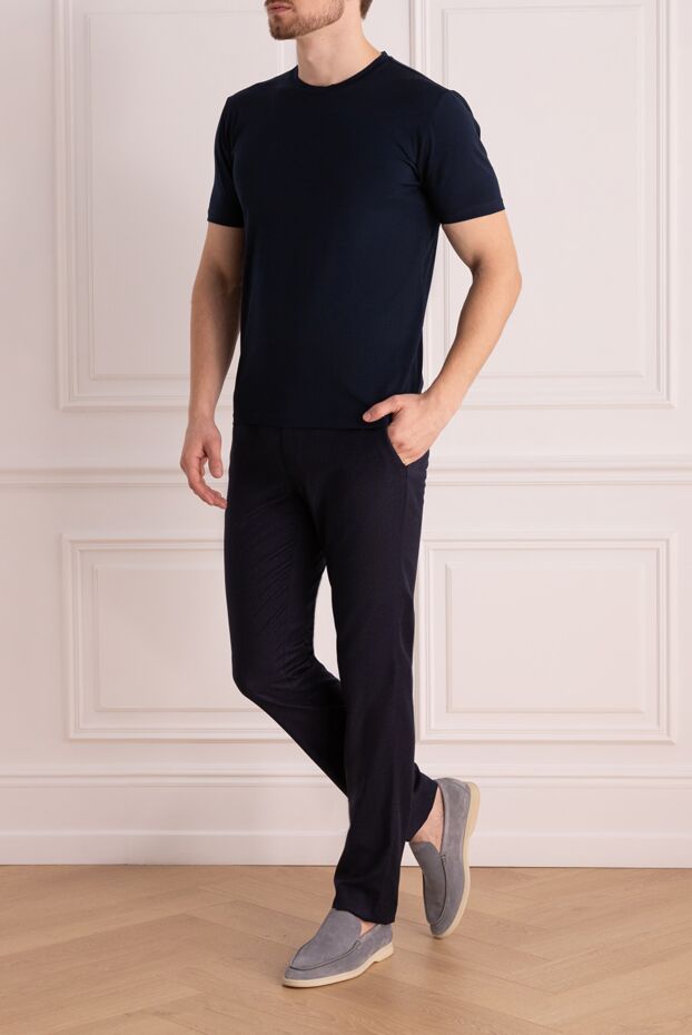 Cesare di Napoli cotton t-shirt universal in blue
 175624 - photo 2