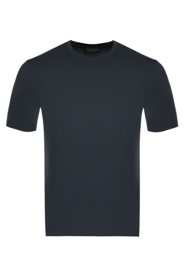Cesare di Napoli men's cotton t-shirt with short sleeves graphite 175626 - photo 1