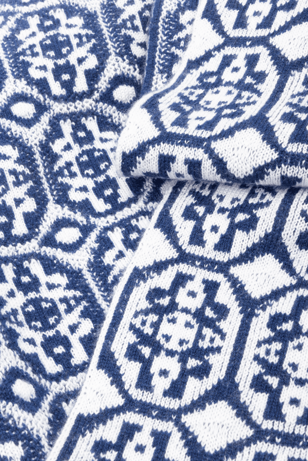 Stefano Ricci шарф из кашемира синий мужской 175638 - фото 3