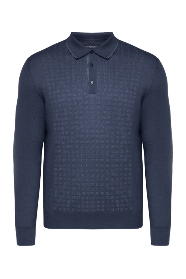 Stefano Ricci поло с длинным рукавом из кашемира и шелка мужское серое 175646 - фото 1