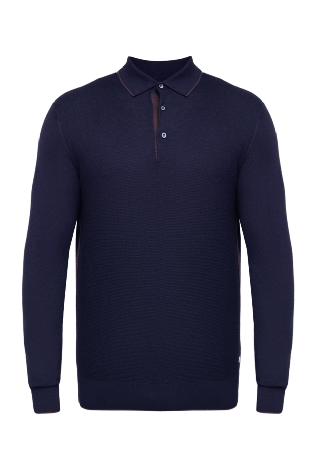 Stefano Ricci ink long sleeve polo shirt in cashmere and silk 175653 - photo 1