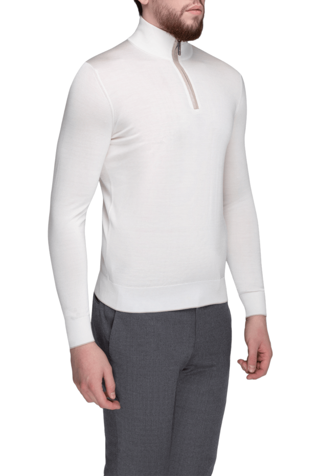 Stefano Ricci тройер шелковый мужской белый 175662 - фото 3