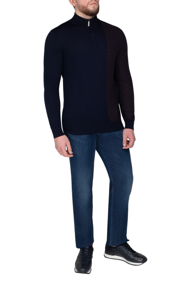 Stefano Ricci men's troyer with a geometric pattern and a stand-up collar
 175678 - photo 2