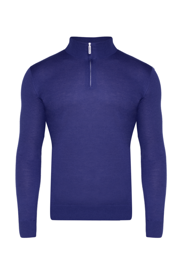 Stefano Ricci navy blue cashmere and silk troyer with zip-up collar
175679 - photo 1
