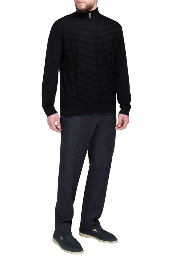 Stefano Ricci  black cashmere and silk tee for men. 175691 - photo 2