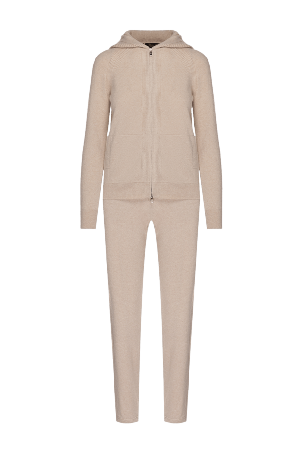 Loro Piana casual beige cashmere bomber jacket with trousers merano women 175756 - photo 1