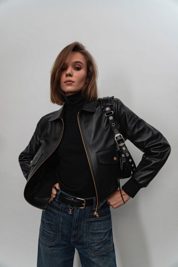Balmain куртка косуха мужская из натуральной кожи с асимметричной молнией
 175778 - фото 2