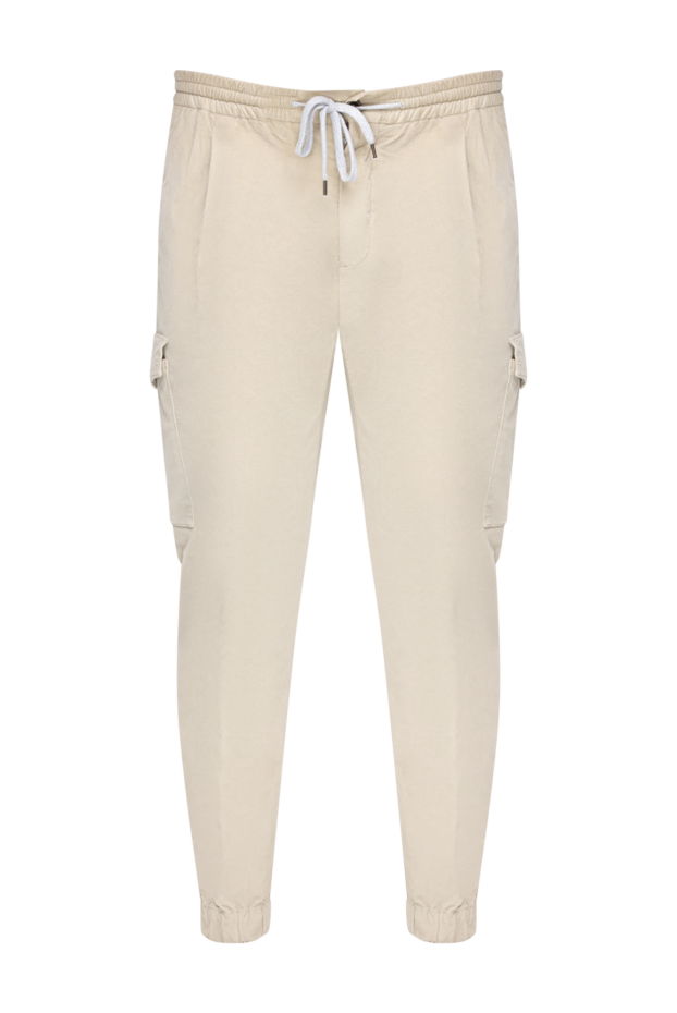 PT01 (Pantaloni Torino) брюки мужские из хлопка и эластана серые 175794 - фото 1