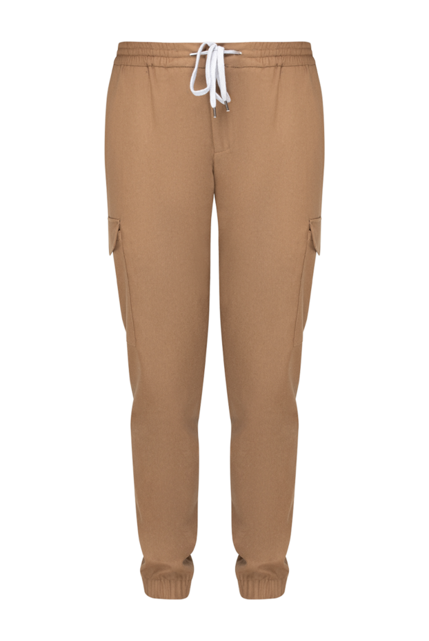 PT01 (Pantaloni Torino) брюки мужские из шерсти и эластана коричневые 175802 - фото 1