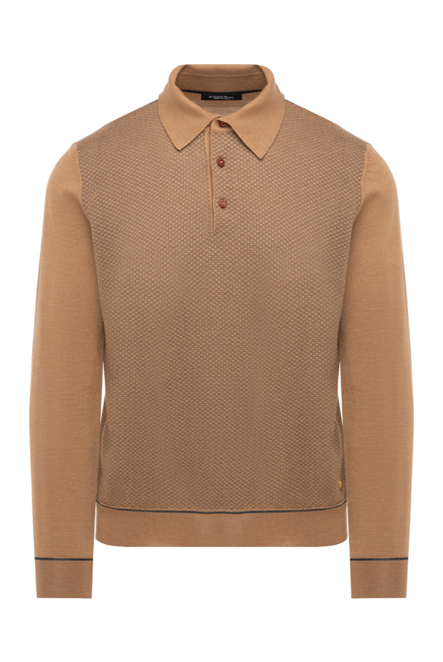 Stefano Ricci long-sleeved cashmere and silk polo shirt in a warm caramel color
175820 - photo 1