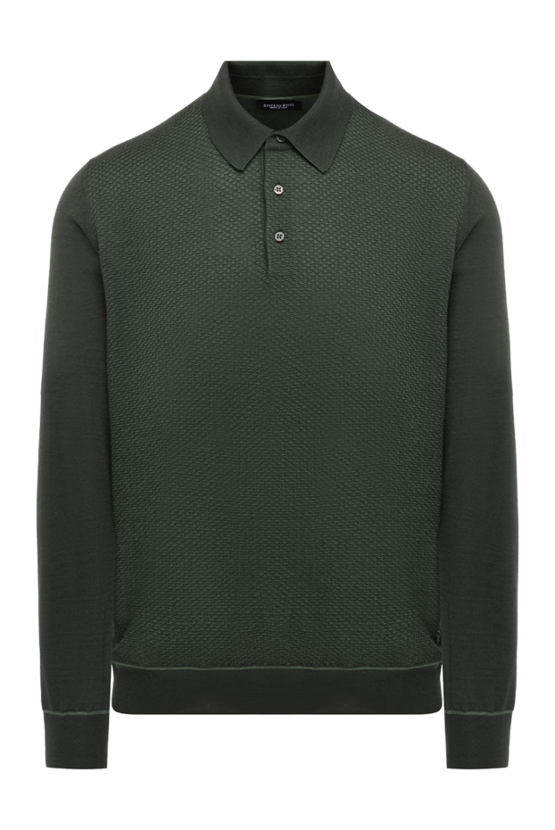 Stefano Ricci men's khaki rib knit cashmere polo 175821 - photo 1
