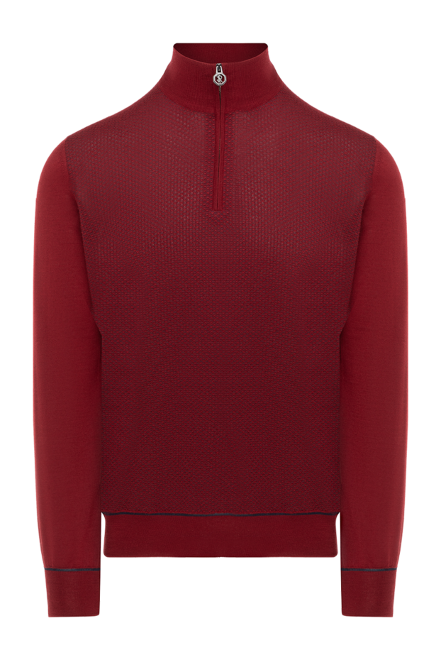 Stefano Ricci men's red cashmere and silk troyer with logo 175826 - photo 1