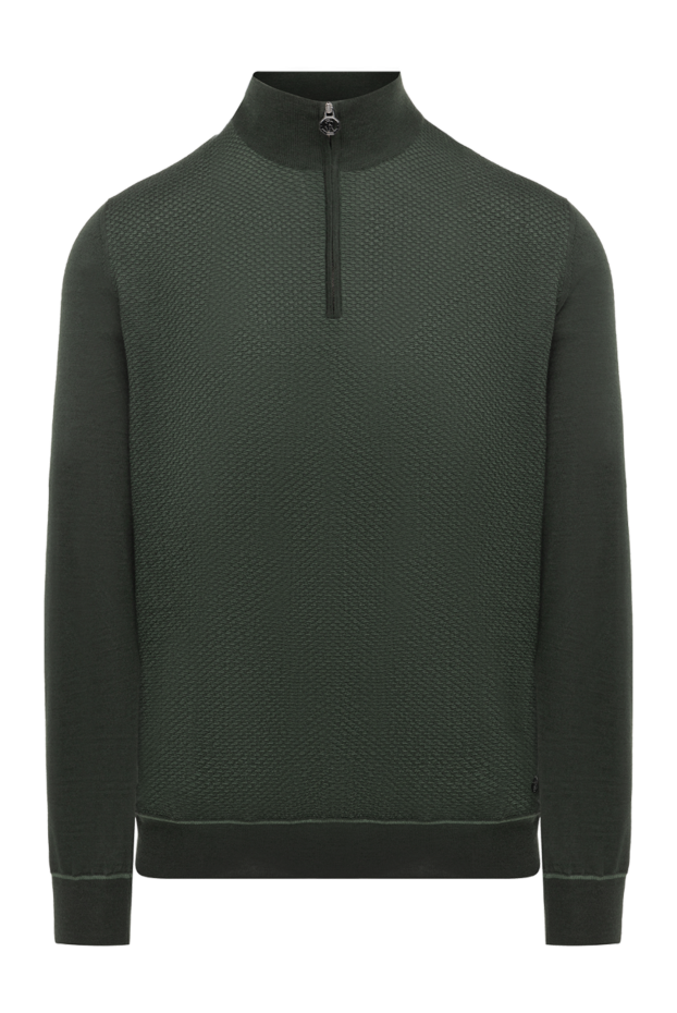 Men's khaki troyer with textured honeycomb knit - photo 1