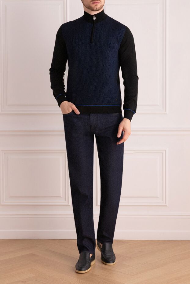Stefano Ricci troyer with textured weave and a buttoned collar, black
175831 - photo 2