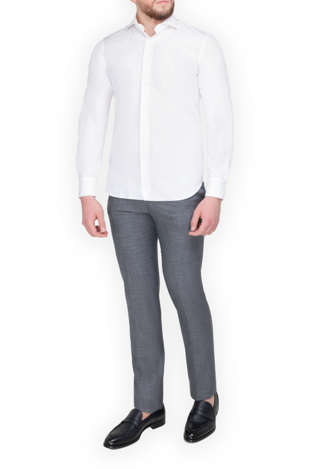 Alessandro Gherardi ұзын жеңі бар ресми ақ мақта көйлек
 175840 - фото 2