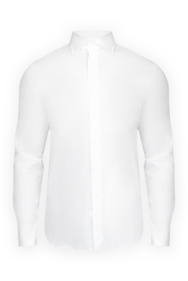 Alessandro Gherardi men's white cotton shirt with turn-down collar
175844 - photo 1