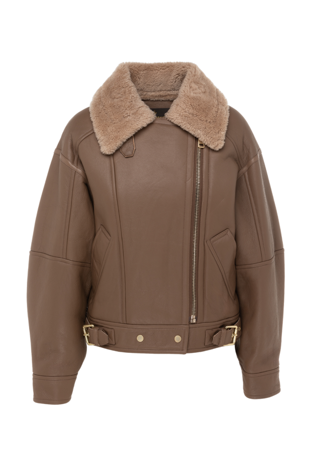 Nicole Benisti women's leather jacket brown 175953 - photo 1