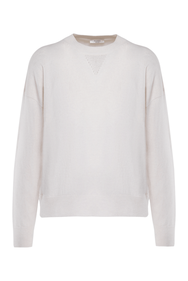 Peserico beige sweater with a decorative imitation v-neckline women's 175972 - photo 1