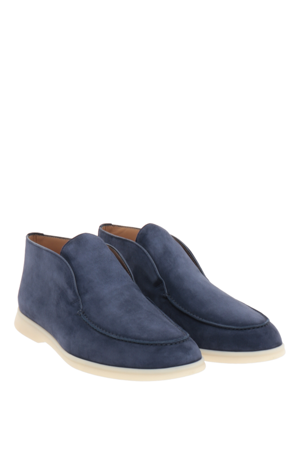 Loro Piana дезерты из нубука синие мужские 176016 - фото 3